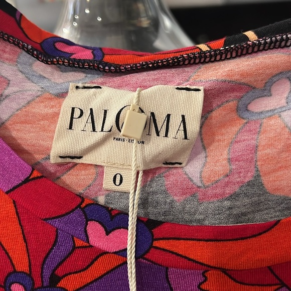 Paloma Printed Dress Sz 0 - Picture 4 of 12